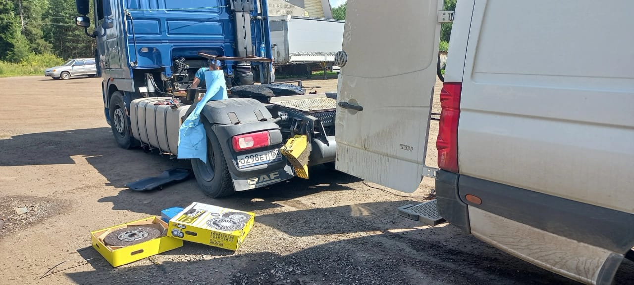 Замена сцепления Замена сцепления в дороге
